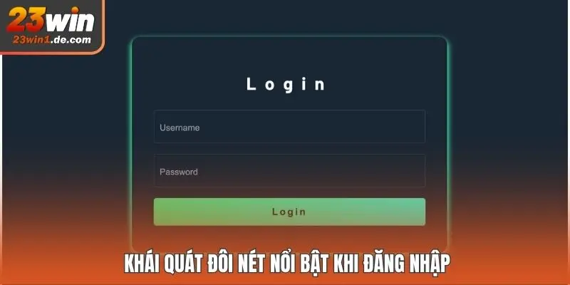 Khái quát đôi nét nổi bật khi đăng nhập 