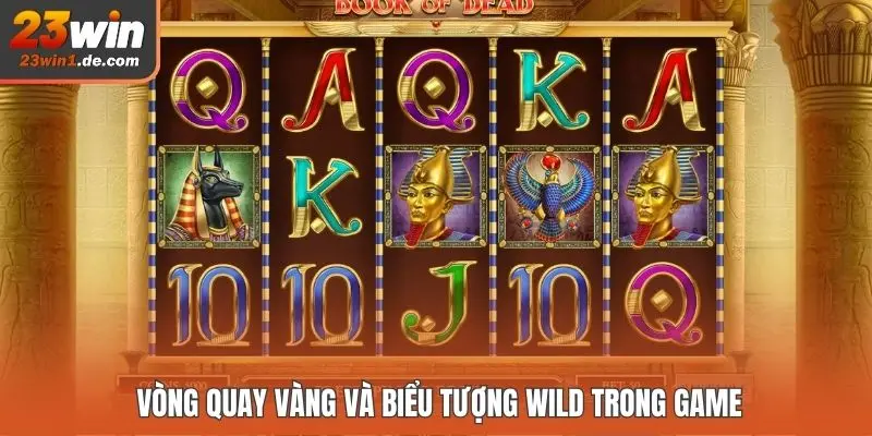 Vòng quay vàng và biểu tượng Wild trong game